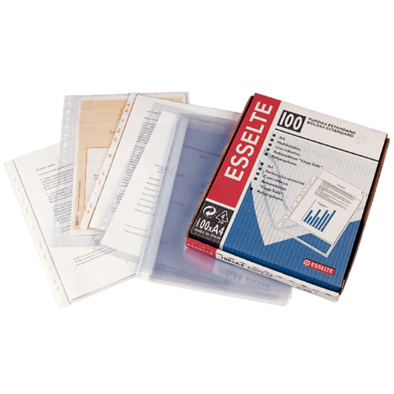 Funda Porta Documentos Transparente A4