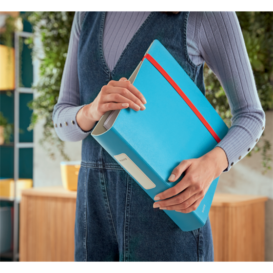 Archivador Leitz Active 180° Cosy Azul Calma A4 Lomo: 65 Mm.