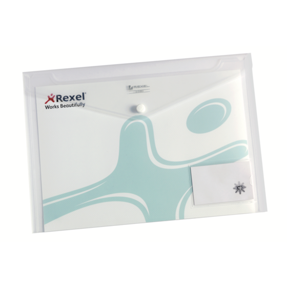Sobres Broche Rexel Ice A4 Transparente (5) Transparente
