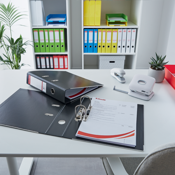 Archivador De Palanca De PP N.º 1 De Esselte Vivida Azul A4 Lomo: 50 Mm.