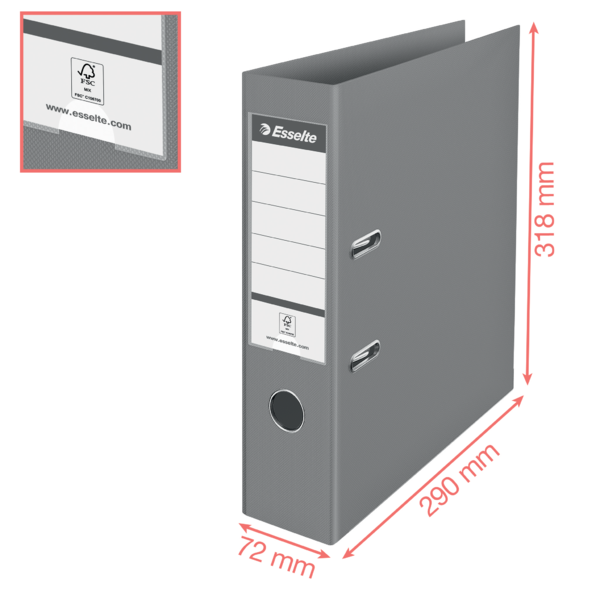 Archivador De Palanca Esselte Colour'Breeze PP Coral A4 Lomo: 75 Mm.