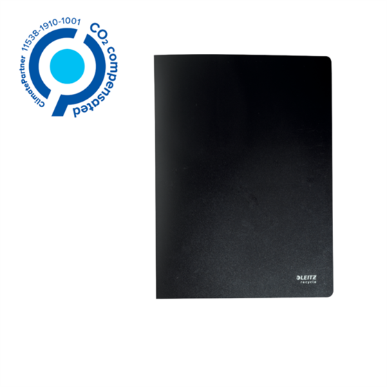 Carpeta De 40 Fundas Leitz Recycle, Co2 Compensado Negro