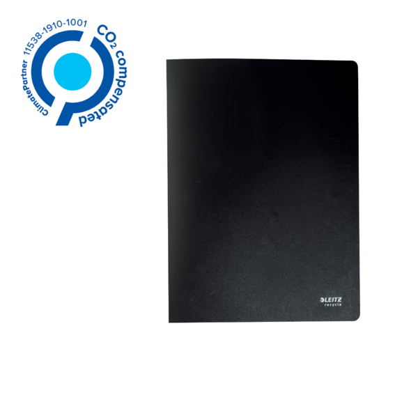 Carpeta De 40 Fundas Leitz Recycle, Co2 Compensado Negro