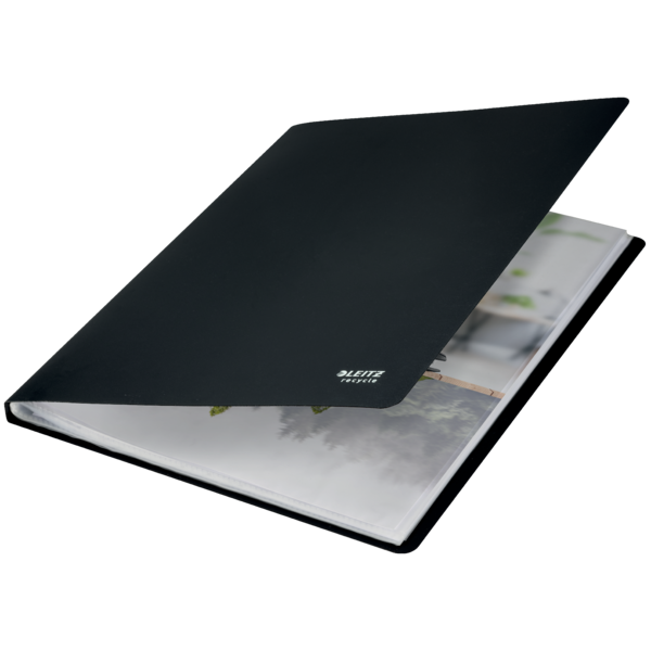 Carpeta De 40 Fundas Leitz Recycle, Co2 Compensado Negro