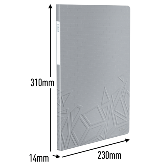 Carpeta De Fundas Urban Chic De Leitz, 20 Fundas Gris Oscuro