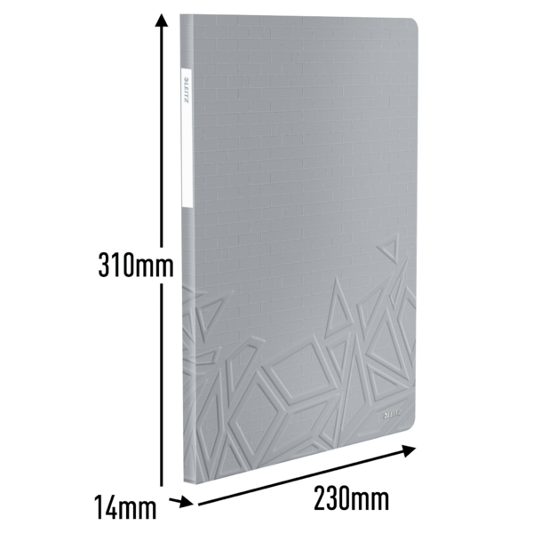 Carpeta De Fundas Urban Chic De Leitz, 20 Fundas Gris Oscuro