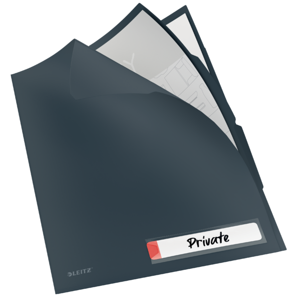 Dosier De Privacidad Con Pestañas Leitz Cosy Gris Terciopelo