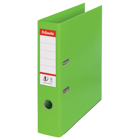 Archivador De Palanca De PP N.º 1 De Esselte Vivida Verde A4 Lomo: 75 Mm.