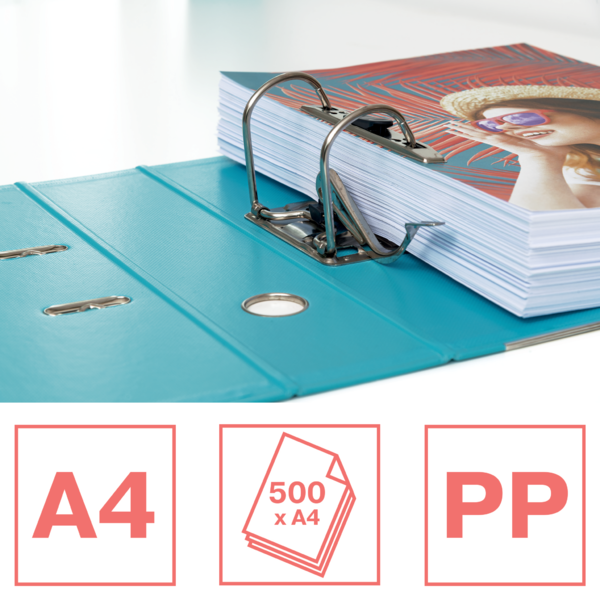 Archivador De Palanca Esselte No1 Colour'Breeze PP Azul A4 Lomo: 75 Mm.