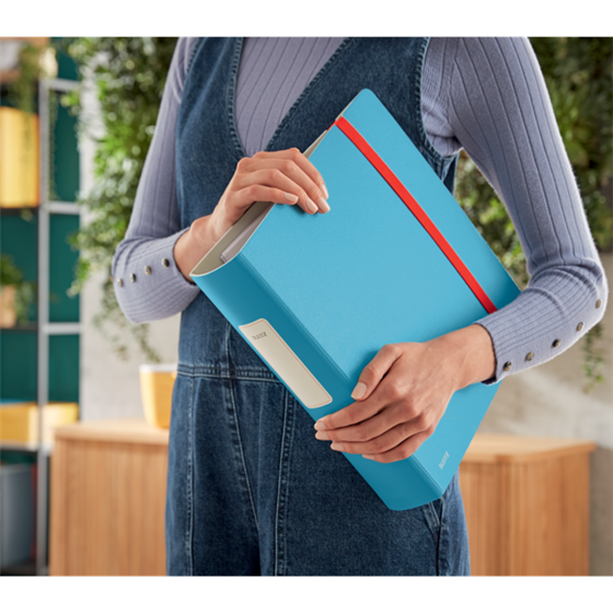 Archivador Leitz Active 180° Cosy Azul Calma A4 Lomo: 82 Mm.