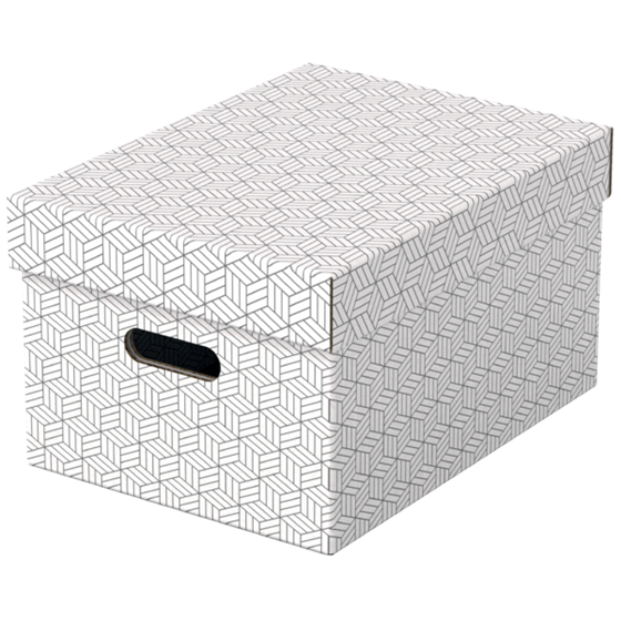 Caja De Almacenamiento Para El Hogar Esselte Mediana, Paquete De 3 Blanco