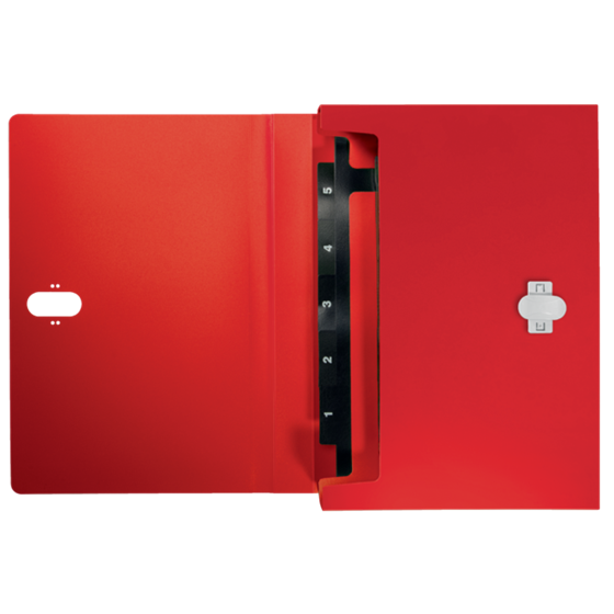 Carpeta Acordeón Leitz Recycle, Co2 Compensado Rojo A4
