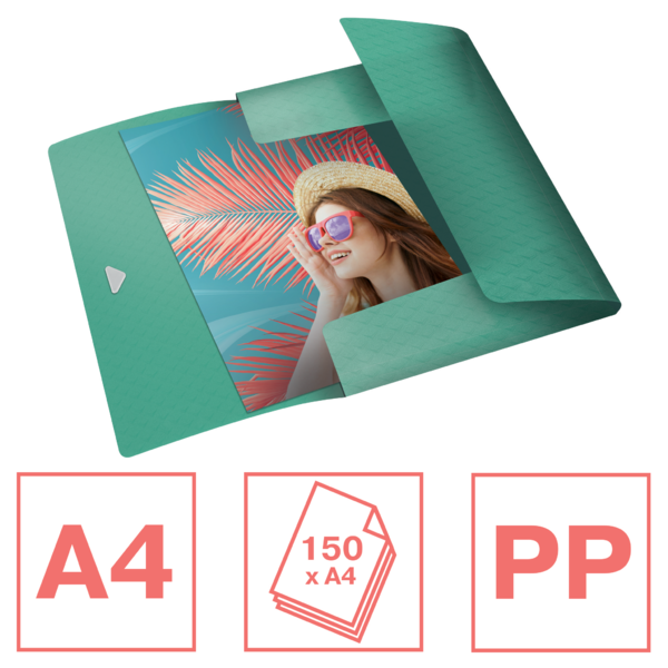 Carpeta De 3 Solapas PP Esselte Colour'Breeze Verde A4