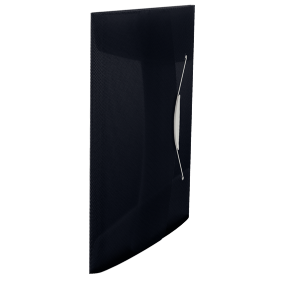 Carpeta De 3 Solapas Vivida De Esselte, Translúcida Vivida Negro