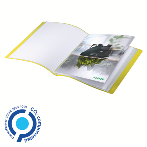 Carpeta De 40 Fundas Leitz Recycle, Co2 Compensado Amarillo