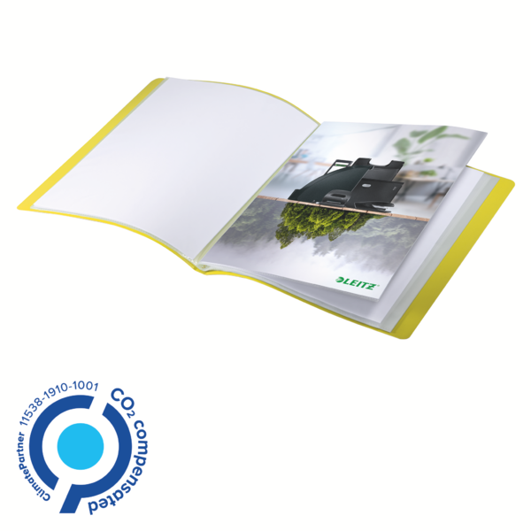 Carpeta De 40 Fundas Leitz Recycle, Co2 Compensado Amarillo