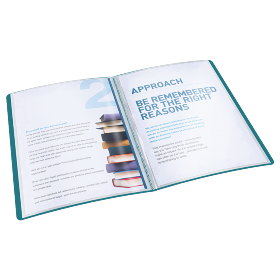 Carpeta De Fundas Urban Chic De Leitz, 80 Fundas Rojo