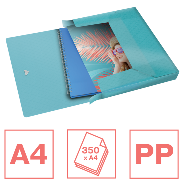 Carpeta De Proyectos Con Capacidad Extra Esselte Colour'Breeze Azul A4