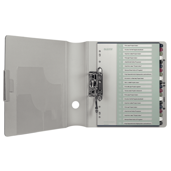 Índice Imprimible Style De Leitz, De PP, Extraancho  1-20 A4 Maxi