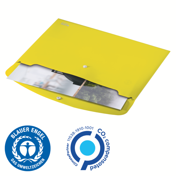Sobre Para Documentos Leitz Recycle, Co2 Compensado Amarillo