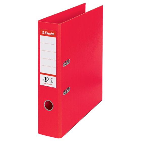 Archivador De Palanca De PP N.º 1 De Esselte Vivida Rojo A4 Lomo: 75 Mm.