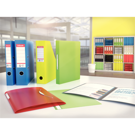 Archivador De Palanca De PP N.º 1 De Esselte Vivida Rojo A4 Lomo: 75 Mm.