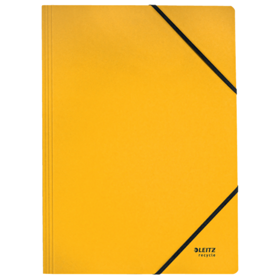 Carpeta De Cartón Con Gomas Leitz Recycle, Co2 Compensado Amarillo
