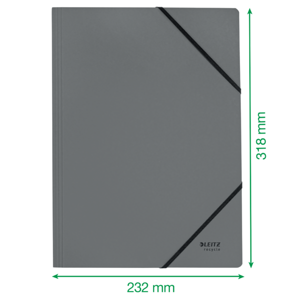 Carpeta De Cartón Con Gomas Leitz Recycle, Co2 Compensado Amarillo