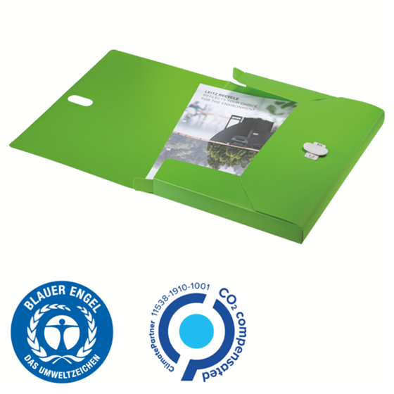 Carpeta De Proyectos Leitz Recycle, Co2 Compensado Verde A4