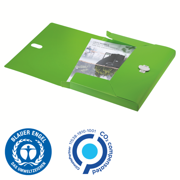 Carpeta De Proyectos Leitz Recycle, Co2 Compensado Verde A4