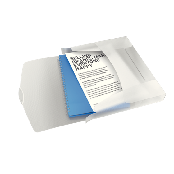 Carpeta De Proyectos Vivida De Esselte, Translúcida Vivida Blanco