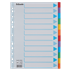Separadores Cartón Multicolor 12 Pestañas En Blanco A4