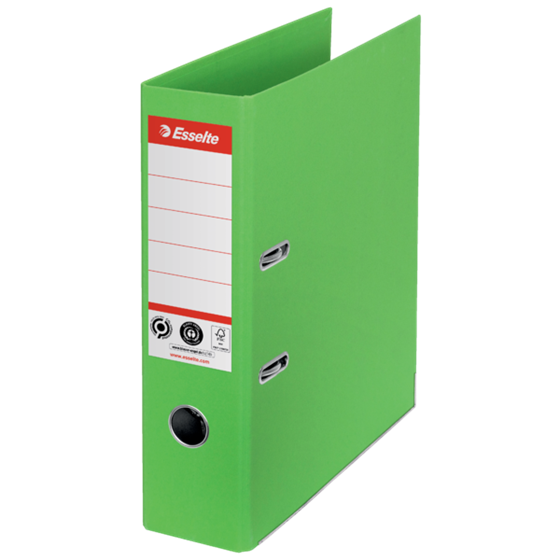 Archivador Esselte No.1, Co2 Compensado, Cartón 100% Reciclado Verde A4 Lomo: 75 Mm.