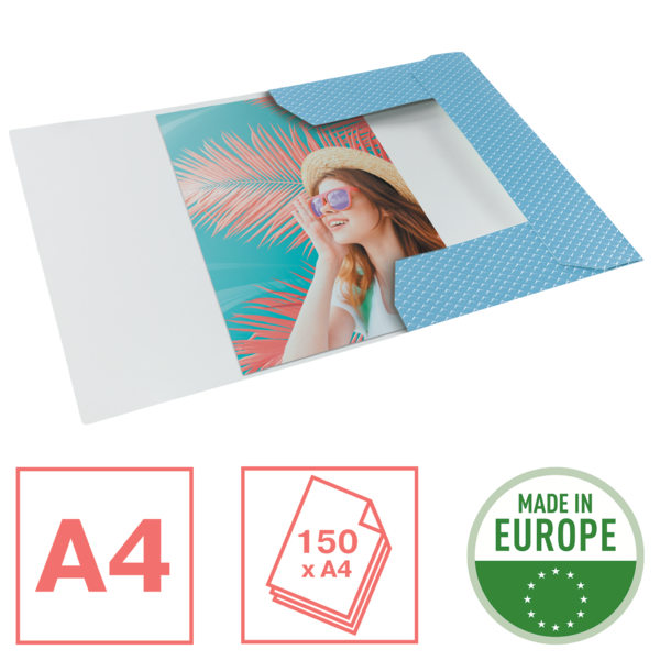 Carpeta De 3 Solapas De Cartón Esselte Colour'Breeze Azul A4