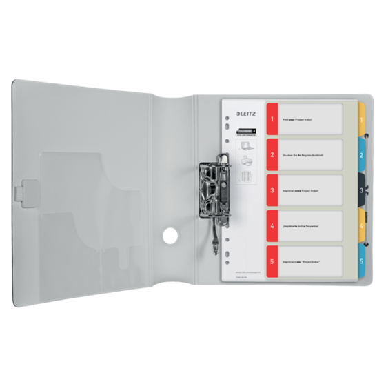 Índice Imprimible Leitz Cosy 1-5, PP  A4 Maxi