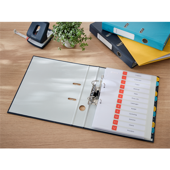 Archivador Leitz 180° Cosy Soft Touch Gris Terciopelo A4 Lomo: 52 Mm.