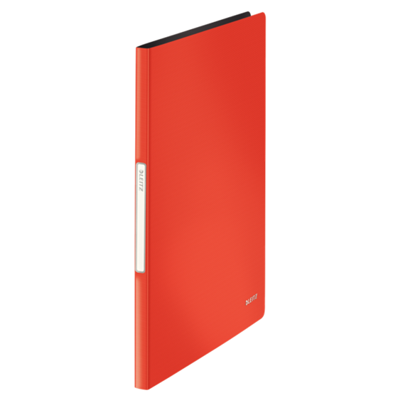Carpeta De 20 Fundas PP Solid Leitz Rojo Claro A4