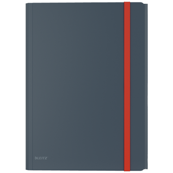 Carpeta De 3 Solapas Con Bolsillo Leitz Cosy Gris Terciopelo
