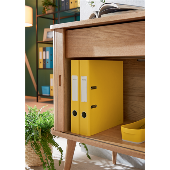 Archivador Leitz 180° Cosy Soft Touch Amarillo Cálido A4 Lomo: 52 Mm.