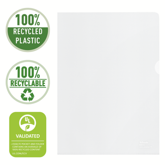 Dosier A4 Esselte Recycle Transparente A4 100 Mc.