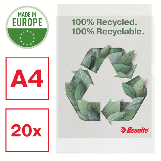 Dosier A4 Esselte Recycle Transparente A4 100 Mc.