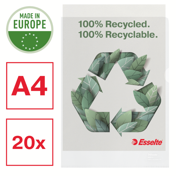 Dosier A4 Esselte Recycle Transparente A4 100 Mc.