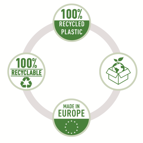 Dosier A4 Esselte Recycle Transparente A4 100 Mc.