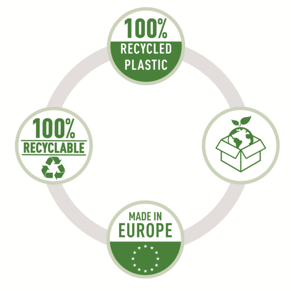Dosier A4 Esselte Recycle Transparente A4 100 Mc.
