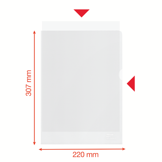 Dosier A4 Esselte Recycle Transparente A4 100 Mc.