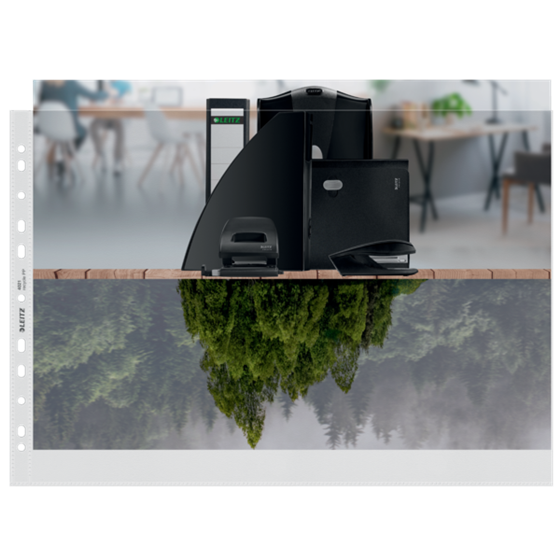 Funda Porta Documentos A3 Leitz Recycle, Co2 Compensado Transparente A3