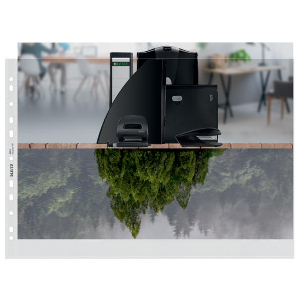 Funda Porta Documentos A3 Leitz Recycle, Co2 Compensado Transparente A3