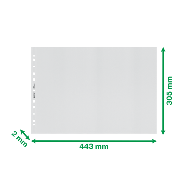 Funda Porta Documentos A3 Leitz Recycle, Co2 Compensado Transparente A3