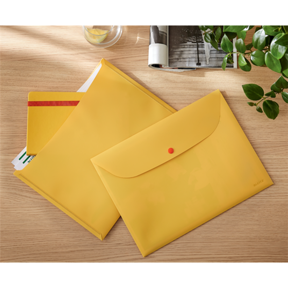 Sobre De Privacidad Con Dos Bolsillos Leitz Cosy Amarillo Cálido