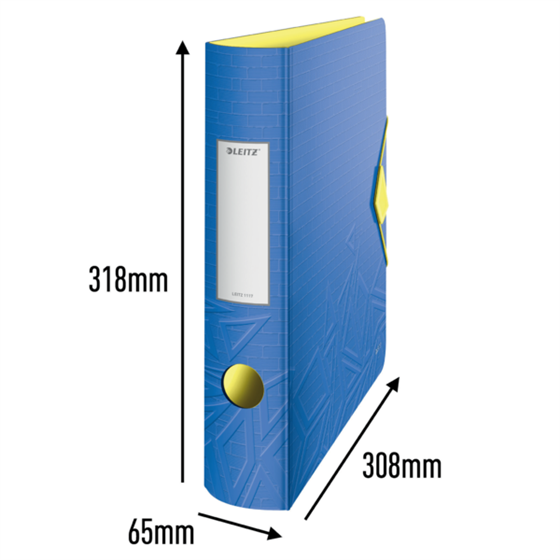 Archivador De Palanca De 180° Active Urban Chic De Leitz Azul A4 Lomo: 65 Mm.